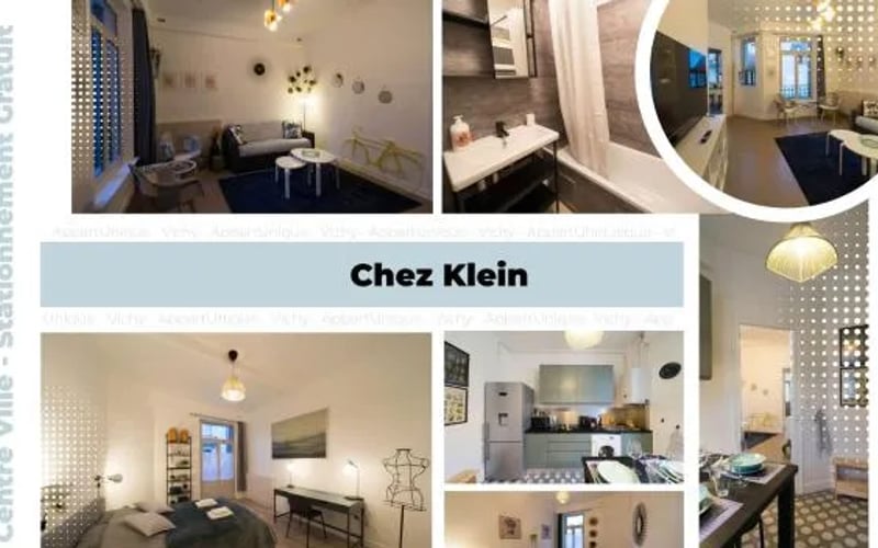 AppartUnique - Chez Klein - Balcon, Lumineux & Spacieux: Se admiten perros hotel in Vichy